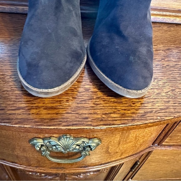 DV8 by Dolce Vita Jace Bootie Leather Suede Western NWOT 3” Chunky Heel Size 9.5 - Picture 6 of 10